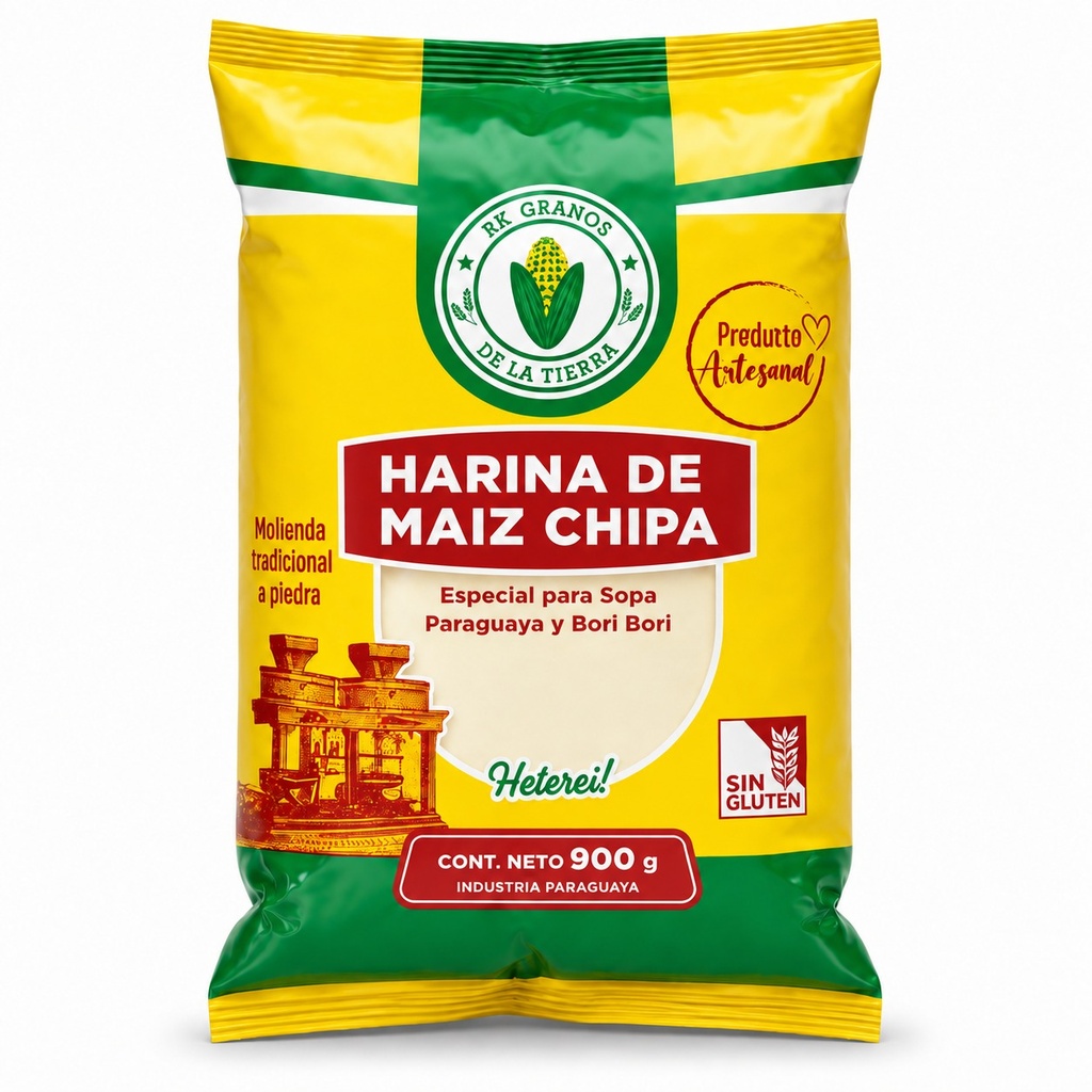 [793969104659] Harina de Maíz Chipa RK Granos de la Tierra 900 g