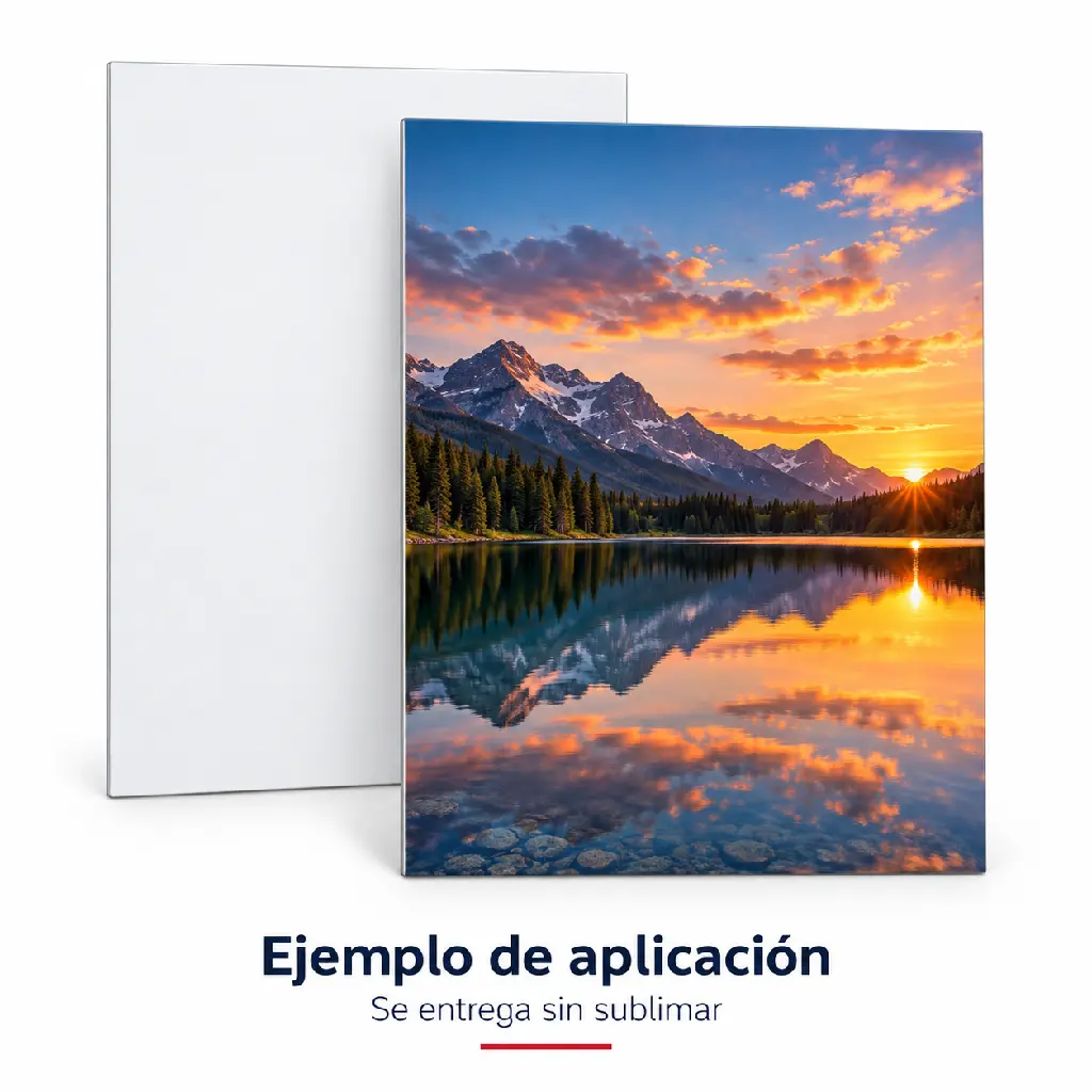 Ejemplo ilustrativo de sublimación 30 × 40 cm — Se entrega sin sublimar