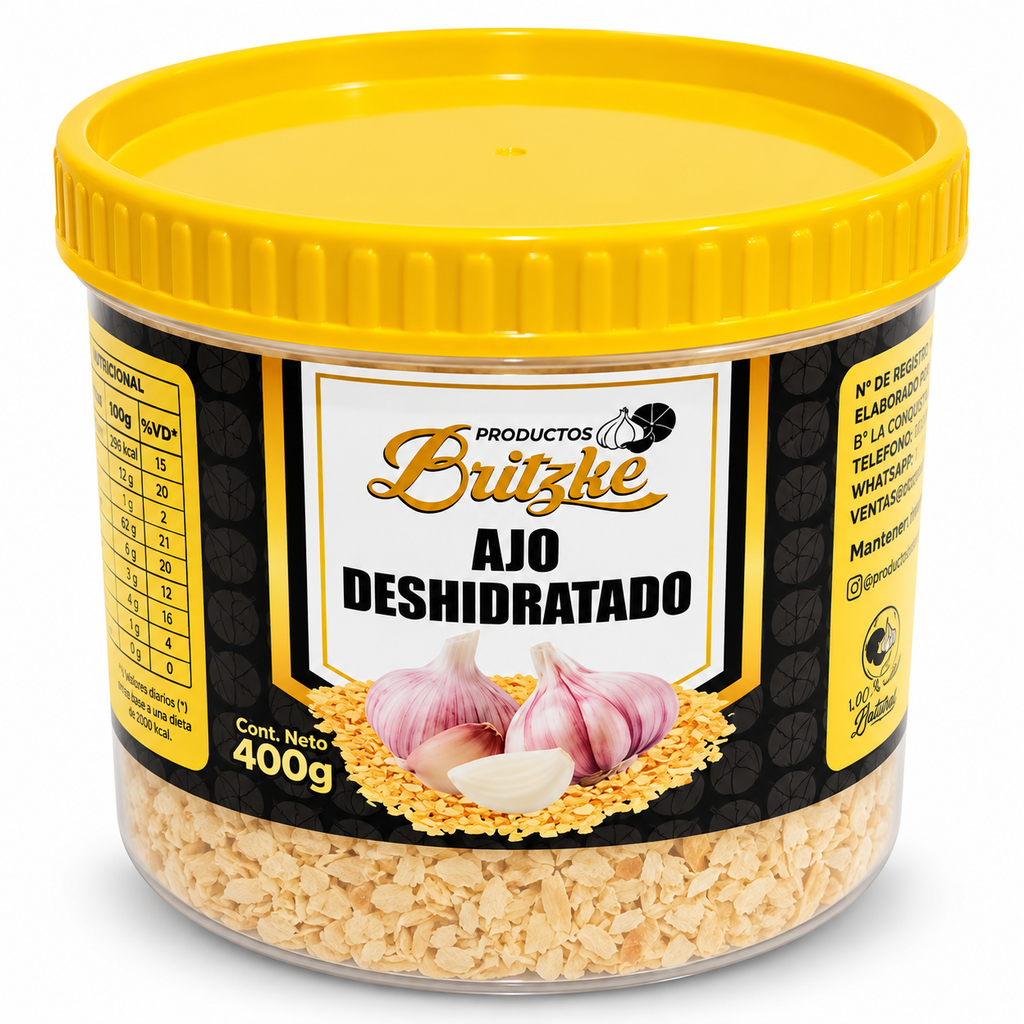 [761742022780] Ajo Deshidratado Britzke 400 g