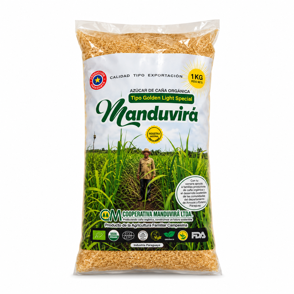 [7848001990035] Azúcar Orgánica Manduvirá Golden Light Special 1 kg