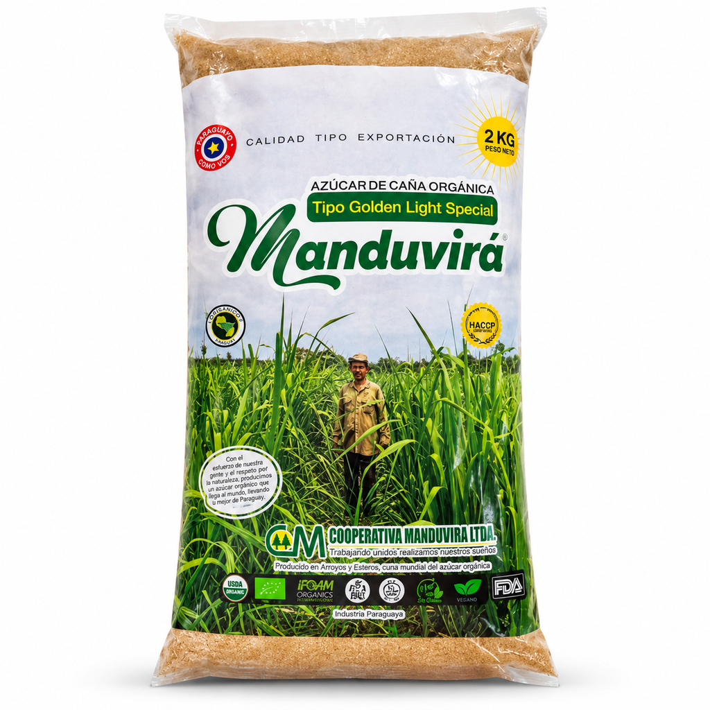 [7848001990042] Azúcar Orgánica Manduvirá Golden Light Special 2 kg