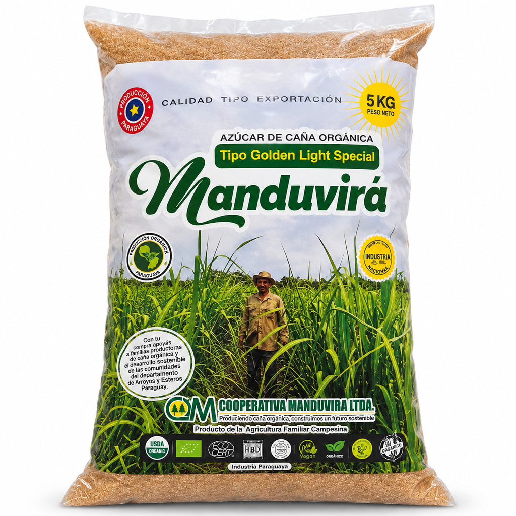 [7848001990059] Azúcar Orgánica Manduvirá Golden Light Special 5 kg