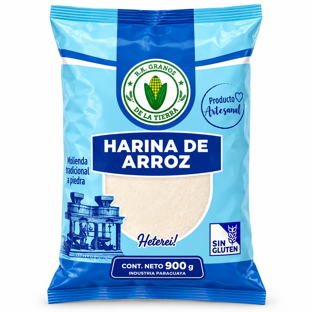 [793969104666] Harina de Arroz RK Granos de la Tierra 900 g